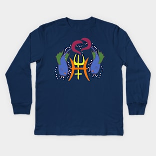 Pisces, the fish Kids Long Sleeve T-Shirt